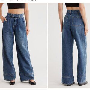 Habitual Pleated High Waist Super Wide Leg Jeans Size 8/29